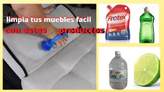 COMO LIMPIAR LOS MUEBLES DE TELA  IMPRESIONANTE  productos fáciles [upl. by Rigby]