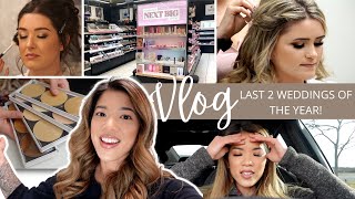 VLOG Busy weekend 2 weddings  kit prep  makeup hauls [upl. by Evania189]