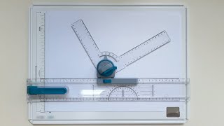 Using the Drawing Board sliding ruler and drafting head [upl. by Ahsekram51]