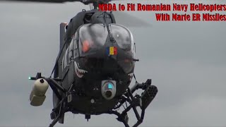 Romanian Navy helicopters mounted on customized Marte ER missiles [upl. by Eiknarf]