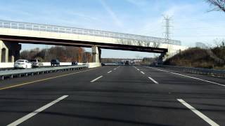 New Jersey Turnpike Exits 6 to 7A northbound Truck Lanes [upl. by Arateehc]