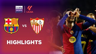 Barcelona 51 Sevilla  LaLiga 2425 Match Highlights [upl. by Ellimac]