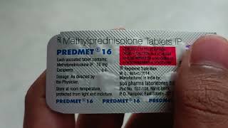 Methylprednisolone Tablets IP Uses In Hindi  PREDMET 16 TABLET Uses In Hindi [upl. by Dorrej]