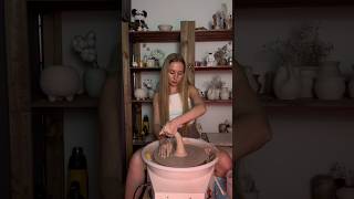 pottery potterygirl ceramic relaxing clay asmr shorts [upl. by Atews]