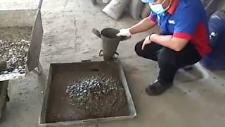 Slump Test Concrete Admixture Accelerator amp Superplasticizer Ligno C165 [upl. by Gustin]