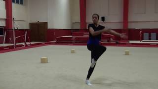 aerobic gymnastics routine تعلم جمباز الايروبيك 55 [upl. by Locklin]