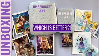 UNBOXING New HP Sprocket 3x4 Photo Stickers Printer vs HP Sprocket 2x3 [upl. by Ettesil]