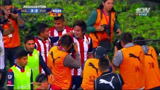 El Increíble Gol de Carlos Fierro Le roba el balón al Portero Chivas vs Puebla [upl. by Sixele]