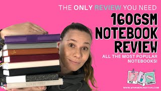 The ONLY 160gsm dot grid Notebook Review you need Comparing 8x Most Popular Notebooks [upl. by Ailsun]