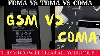 GSM and CDMA in Hindi  Difference between gsm vs cdma  Mobile Computing [upl. by Ikcir206]