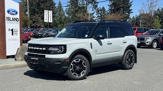 2024 Ford Bronco Sport Outer Banks  Dual Climate Control Class II Trailer Hitch Review Island Ford [upl. by Eelydnarb]