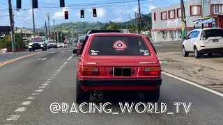 Rotary 13b Toyota Starlet sound on the streets Naturally aspirated and acceleration [upl. by Dewees]