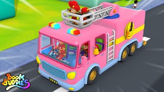 Roues Sur le Camion de Pompiers  Plus Véhicules Chansons pour Bébés [upl. by Barrus]