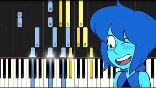 That Distant Shore Lapis Song  Steven Universe  Synthesia Piano Tutorial [upl. by Jedd]