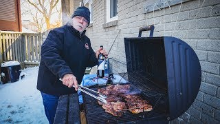 Asado Argentino Loco en Invierno en Canadá 30°C [upl. by Edorej]