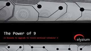 The Power of Tivoli Workload Scheduler 9 [upl. by Barling440]