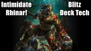 Intimidate with Rhinar Heavy Hitters Blitz List Update  Blitz Deck Tech and Gameplay [upl. by Ilera]