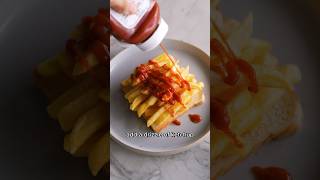 Trying British food Chip Butty [upl. by Ainalem]