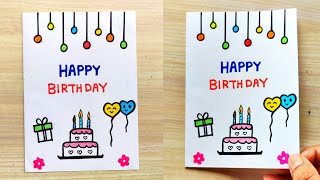 Handmade Birthday Card easy  How to make friend Birthday Card  Birthday special greeting card [upl. by Damaris42]