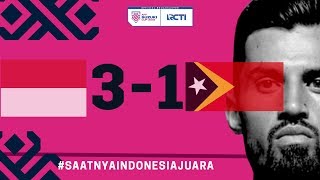 INDONESIA VS TIMOR LESTE AFF 3  1 [upl. by Attennyl]