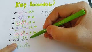 Üslü ifadeler 6sınıf  Kaç basamaklıdır 6sınıf matematik  1 dönem 1 yazılı matematik 6sınıf [upl. by Rizzo]