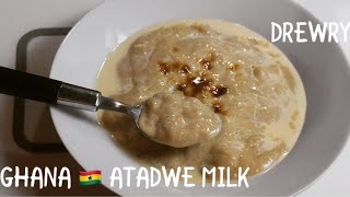 TASTIEST GHANA TIGERNUTS PUDDING ATADWE MILK [upl. by Anailuig758]