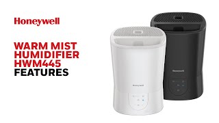 Honeywell Top Fill Warm Mist Humidifier HWM445  Product Features [upl. by Crudden863]