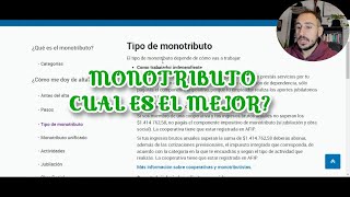 Monotributo cual es el Mejor [upl. by Ennayoj]