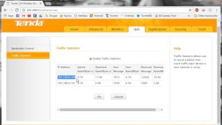 Router Bandwidth Control tenda [upl. by Irb]