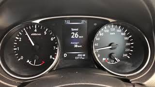 2017 Nissan XTrail 25L ST 0100 kmh acceleration test [upl. by Palla]