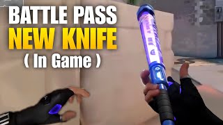 New Battle Pass Knife in Valorant In Game  Episode 9 Act 1 Battle Pass [upl. by Atikehs]