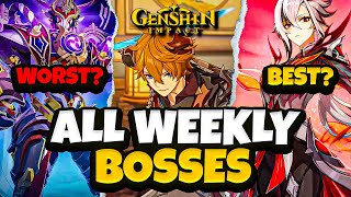 Every Weekly Boss in Genshin Impact and Their Rankings [upl. by Domenico]