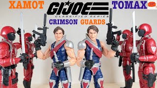 TWINS Xamot Tomax Crimson Guards GI Joe Classified Series Action Figure Review Cobra Sword Bayonet [upl. by Si]