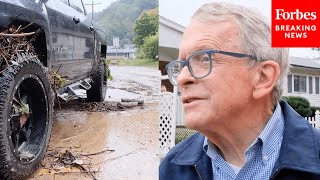 Mike DeWine Visits Homes In Southern Ohio After Major Flooding From Hurricane Helene [upl. by Laekcim]