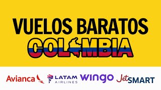 Vuelos BARATOS para viajar en COLOMBIA  2024 [upl. by Arquit]