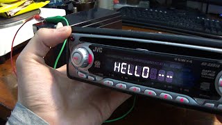 How to connect car radio at home directly to the battery or power supply [upl. by Aknayirp]