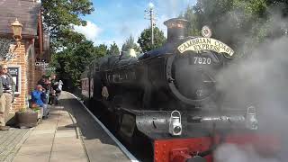 GWR No 7820 Dinmore Manor Departure Chinnor for Chinnor yard [upl. by Hussar]