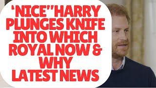 HARRY PLUNGES KNIFE INTO WHICH SENIOR ROYAL AGAIN  WHY princeharrry royal meghan [upl. by Akin]