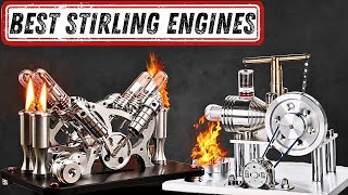 Red hot glowing 16 Cylinder Stirling Engine [upl. by Cassius]