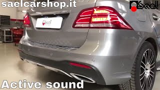 Sound booster pro Kufatec Mercedes GLE  Active sound exhaust by Sael [upl. by Aniluap]