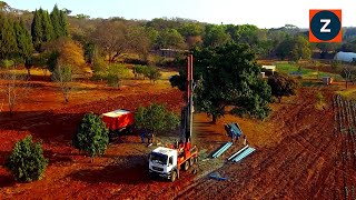 Drilling an 80meter  262feet Borehole in Zimbabwe 2021 [upl. by Macfadyn]