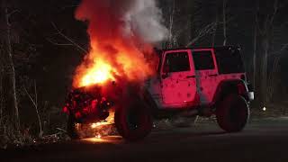 Merry Jeepy Christmas Jeep Fire Incident [upl. by Seiden]