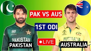 🔴Live Pakistan vs Australia 1st Odi Match Live Today  Pak vs Aus Live match Score and Commentary [upl. by Vizza]