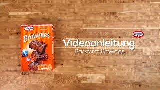 Videoanleitung Backform Brownies [upl. by Linder]