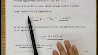 Lecture 10  Introduction to Linear Dynamical Systems [upl. by Reave453]