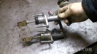 How To Replace Clutch Hydraulics Honda Civic  EricTheCarGuy [upl. by Kenay]