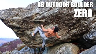 8B Outdoor Bouldering in Scotland quotZeroquot  Loch Ruthven [upl. by Stockton]