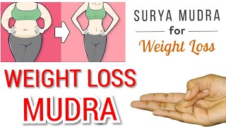 Yoga Mudra for Weight Loss  Surya Mudra  Agni Mudra [upl. by Hacissej]