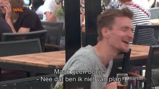 Zwangere vrouw ROOKT sigaret op een vol terras [upl. by Leumhs]