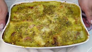 TUTTO A CRUDO VELOCISSIMA 😋LASAGNE al PISTACCHIO e MORTADELLA RICETTA Di Natale [upl. by Gilud]